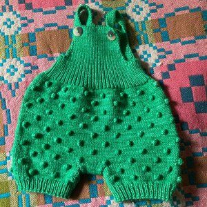 Misha & Puff Popcorn Romper - Emerald 6-12 month